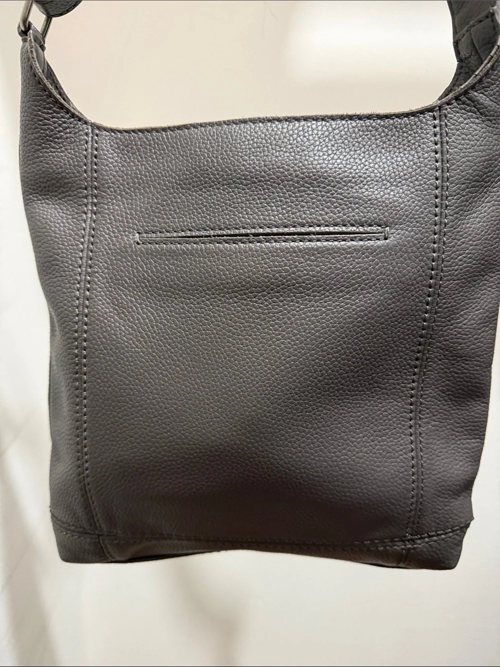 The Sak Gray Pebbled Leather Shoulder Hobo